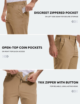AOHIKE wrinkle- and stain-resistant pants stay sharp from meetings to tee times.