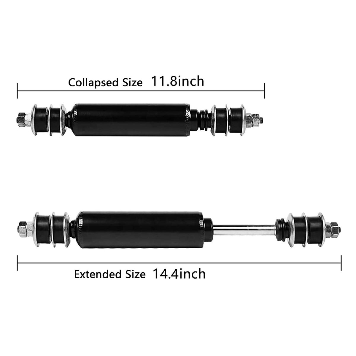 Aolowewin Club Car DS rear shocks showing enhanced damping for smoother travel.