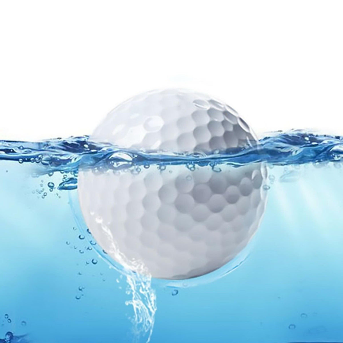 Aolowewin floating golf balls resting on water surface for practice.