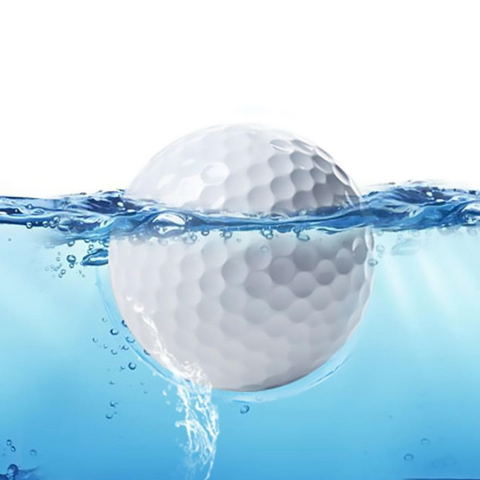 Aolowewin floating golf balls resting on water surface for practice.