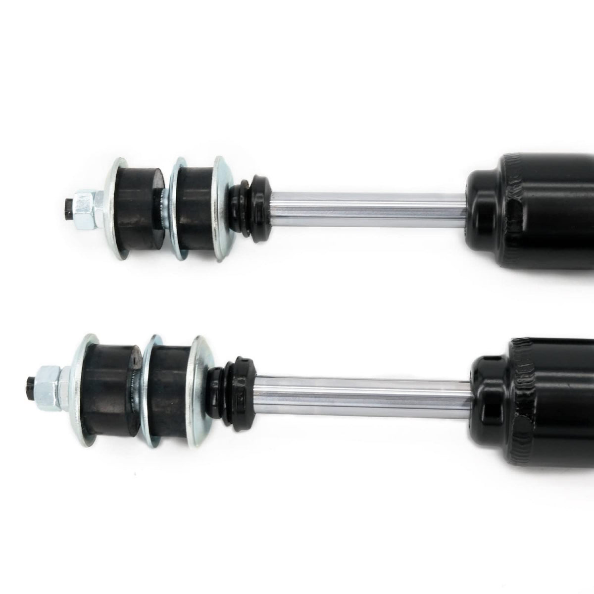 Aolowewin rear shocks include bushings, cups and nuts for easy install.