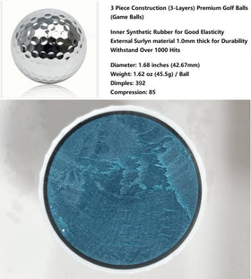 Aolowewin silver golf ball decoration for shelves and desks.