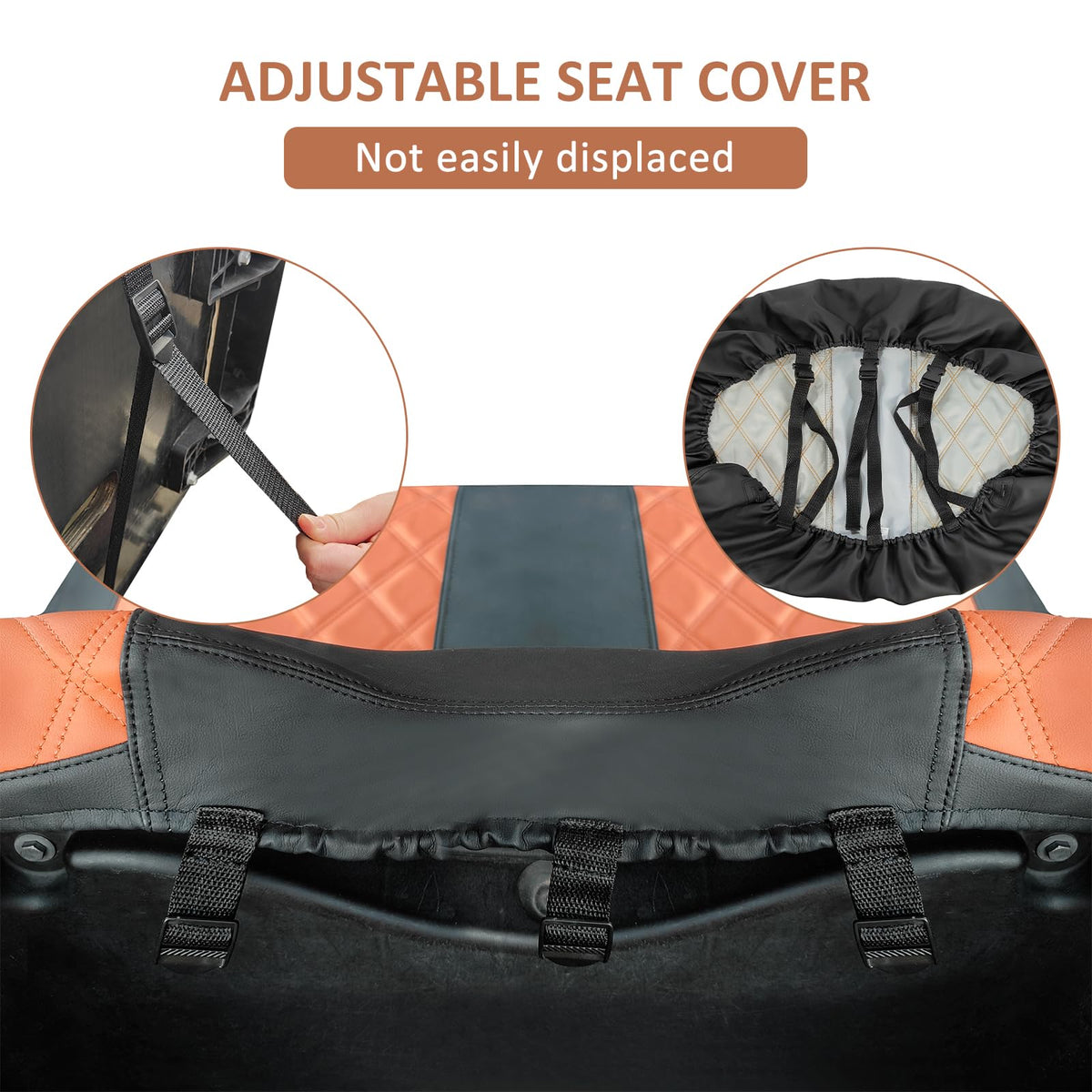AOOTOOLINK diamond-pattern seat cover detail adds stylish flair.