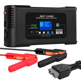 Aorika Golf Cart Charger 36V-18A front view for quick EZGO Marathon charging