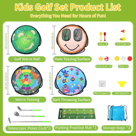 AOSITE Dinosaur World mat for imaginative golf sessions