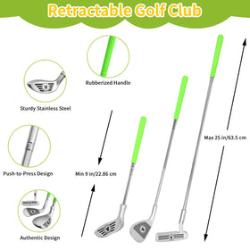 AOSITE Toddler Golf Set Iron, beginner friendly for versatile play