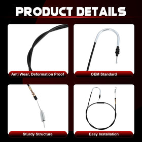 AotoParts durable throttle cable construction for long-lasting, weather-resistant performance.