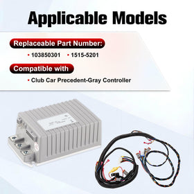 AotoParts wiring harness installation view demonstrates direct fit with Club Car Precedent