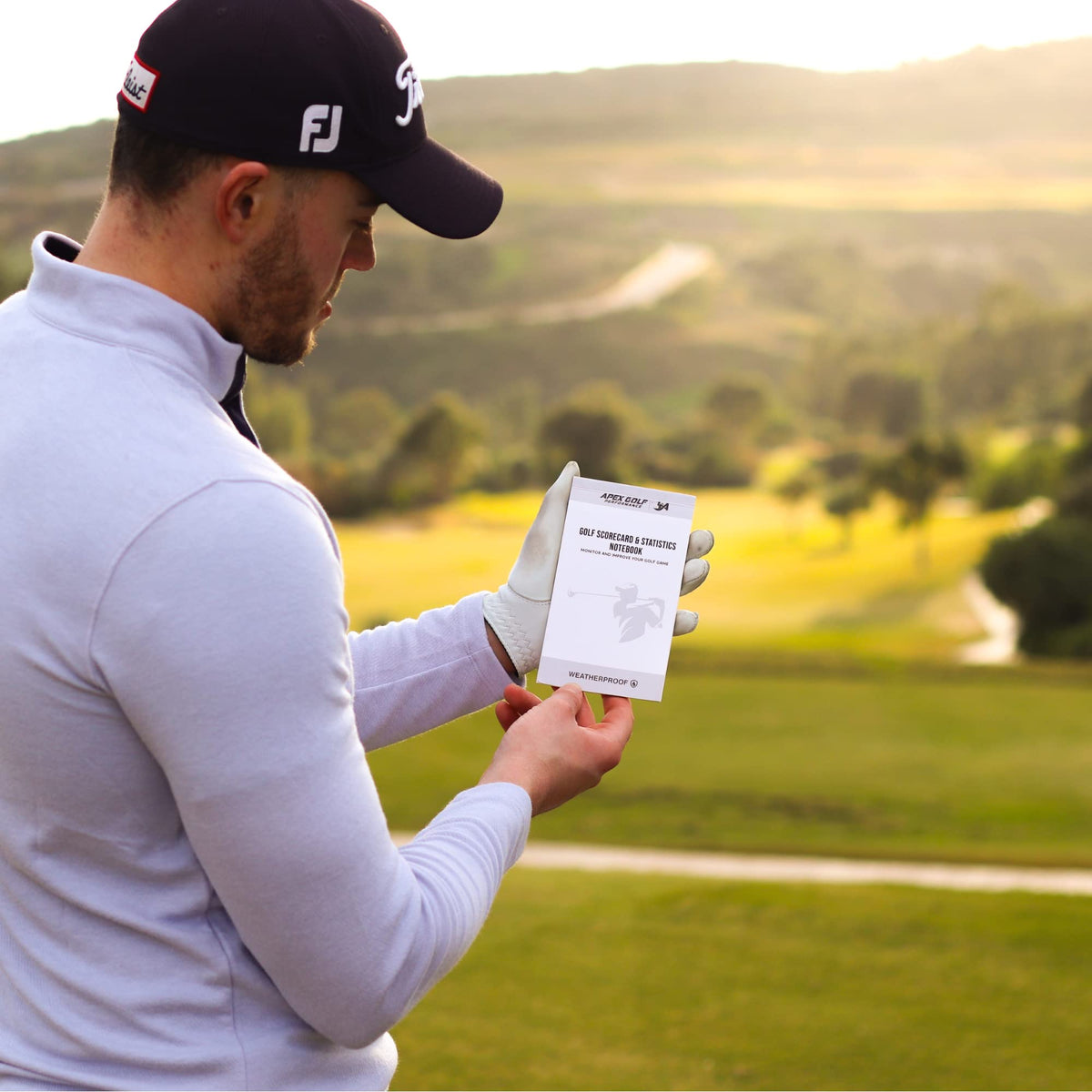 APEX GOLF PERFORMANCE front-pocket design fits securely in pockets.