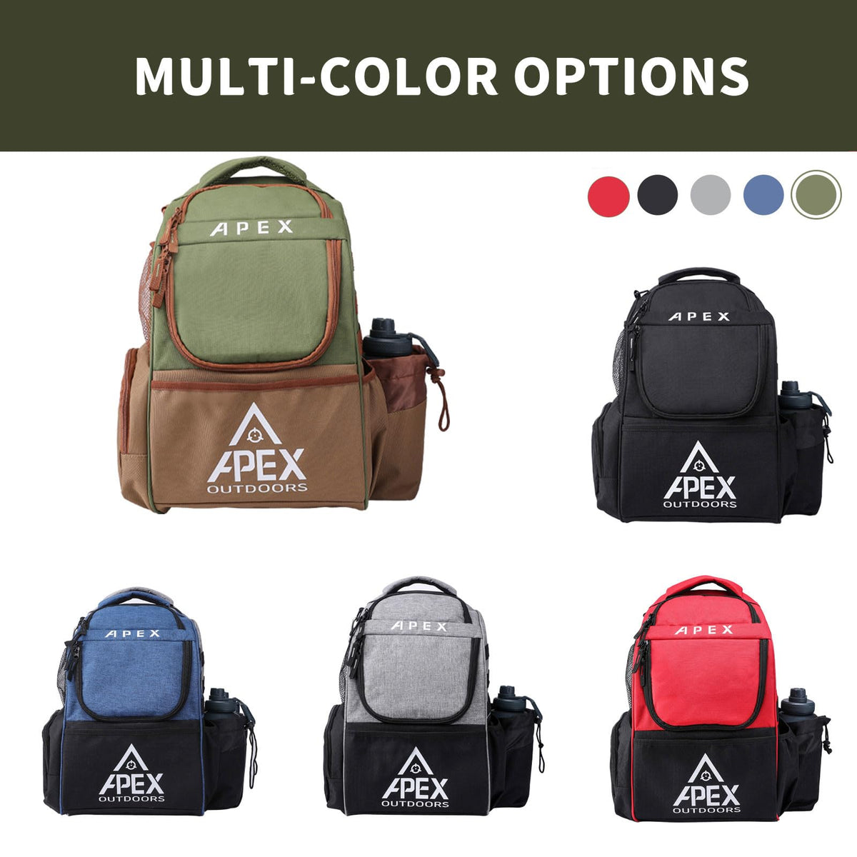 Apex Outdoors Disc Golf Bag reliable after-sales service backs your purchase.