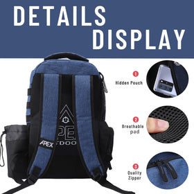 Apex Outdoors durable 600D fabric protects gear during play.
