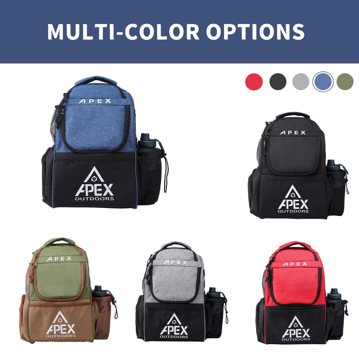 Apex Outdoors rigid skeleton keeps the bag upright between rounds.