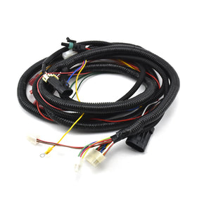 APOIINLE complete wiring harness 625805 closeup of durable connectors for EZGO TXT48