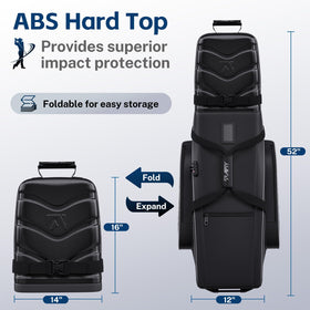 APTY golf luggage case with integrated TSA lock for easy security checks