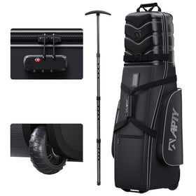 APTY hard case top golf club travel bag with wheels protecting clubs on the move