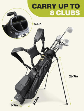 APXL three-way top divider holds up to eight clubs for organization
