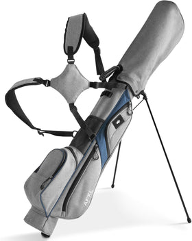 APXL small golf bag with 3-divider top fits up to 8 clubs for quick access.