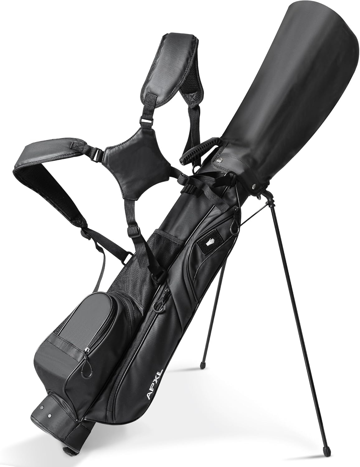 APXL small golf bag stand for easy carrying on the course