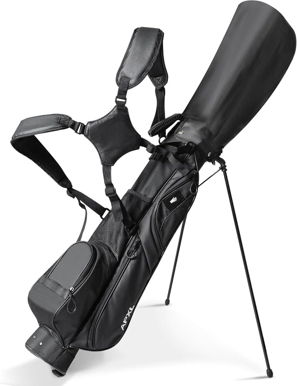 APXL small golf bag stand for easy carrying on the course
