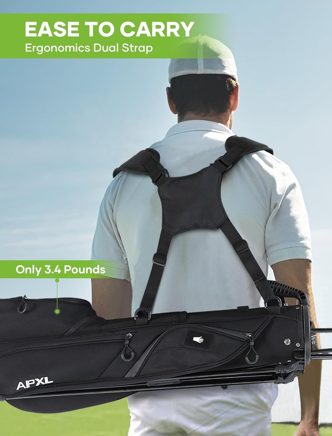 APXL Velcro setup guides quick pop-up of support rods