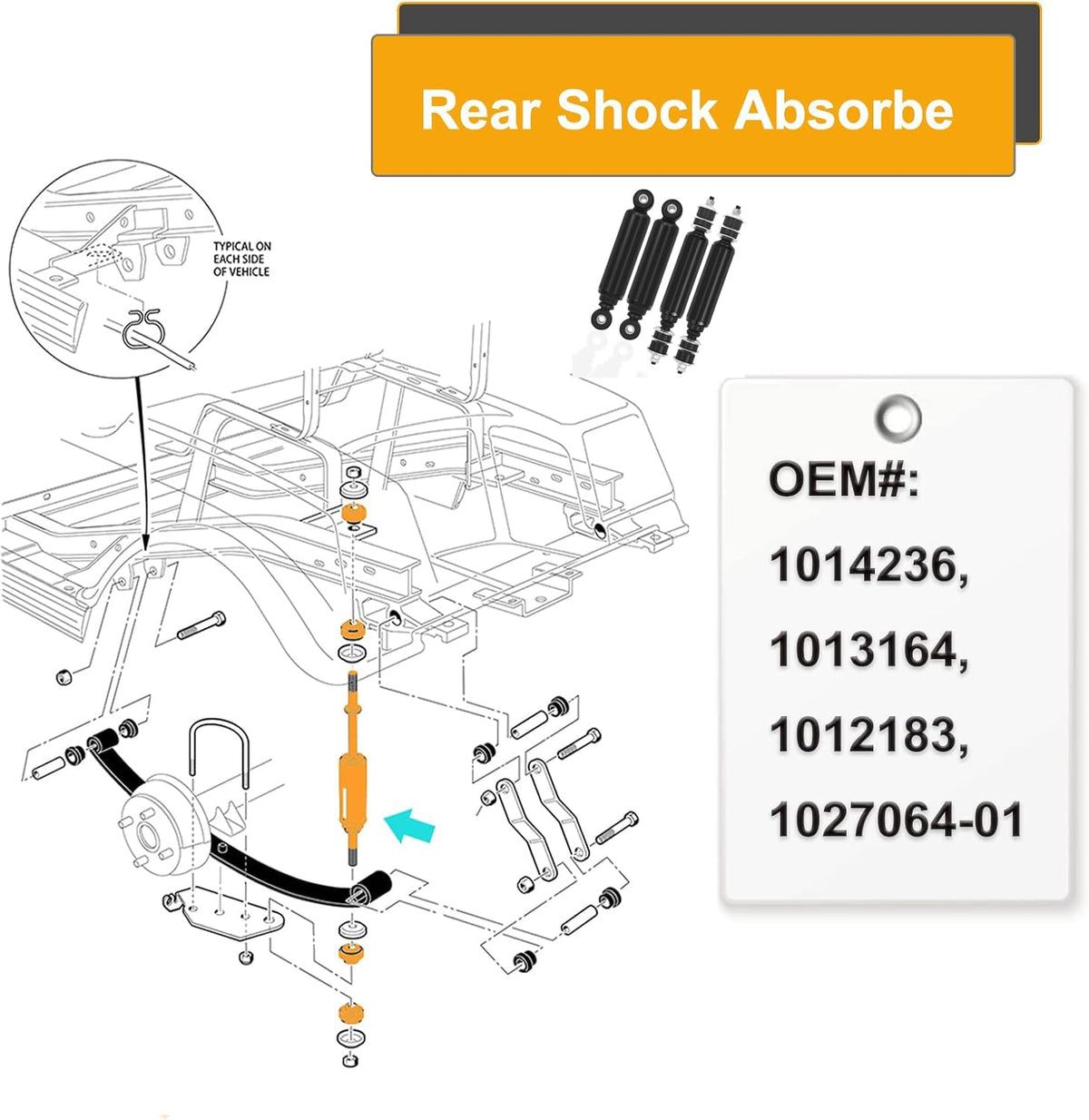 APZL shock absorber kit visuals, installation reference