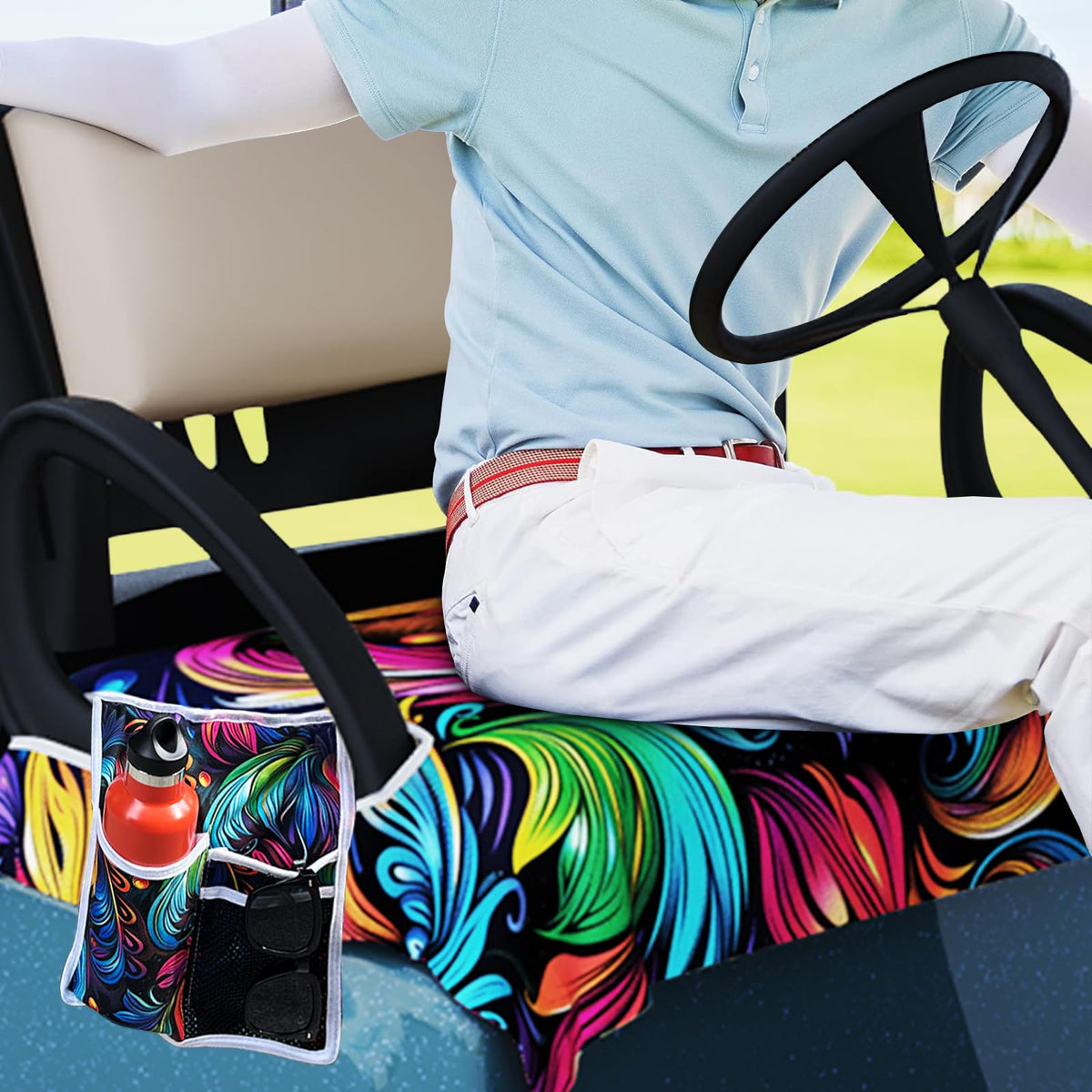 AQQA all-season breathable and warm seat blanket for year-round comfort.