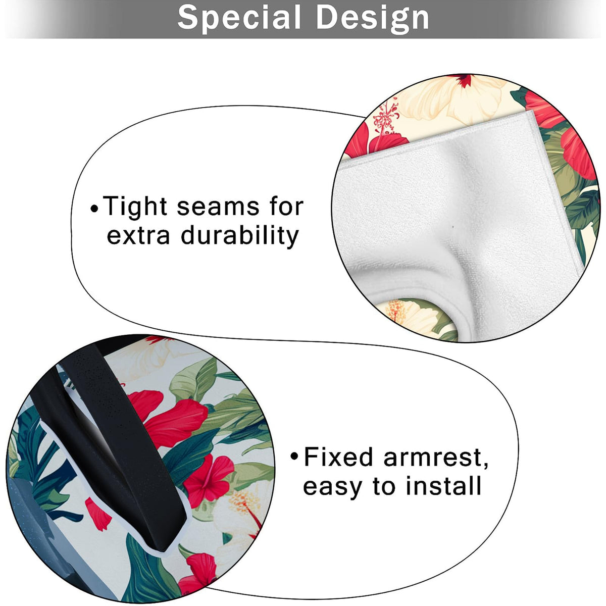 AQQA easy-install design fits on-seat arms without tools