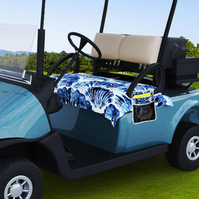 AQQA golf cart seat cover side pockets provide convenient storage for essentials.