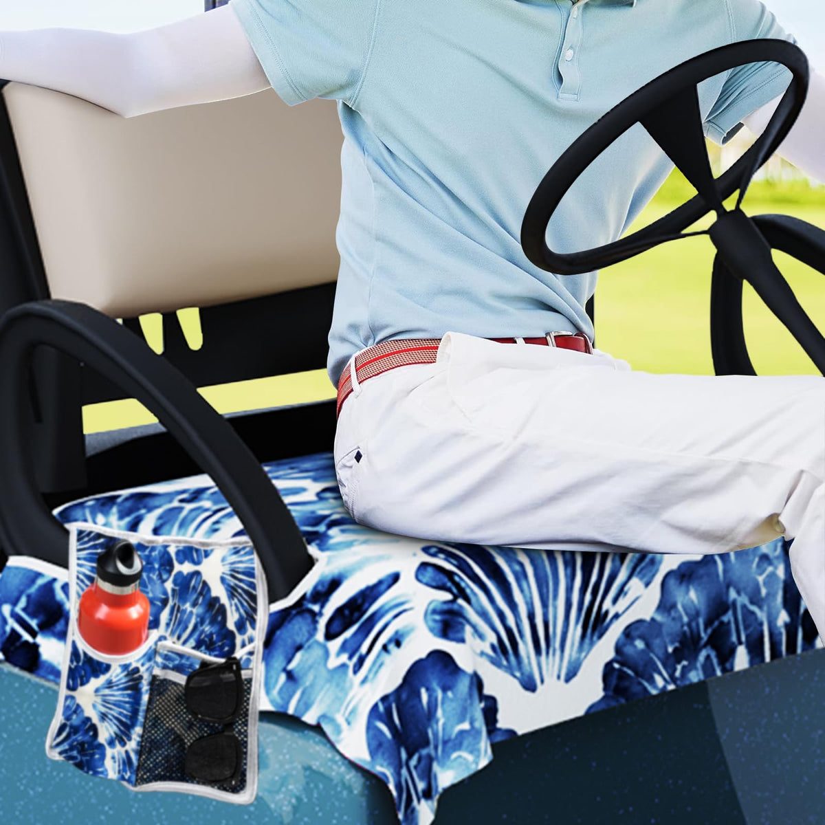 AQQA breathable-warm microfiber keeps seats comfortable in all seasons.