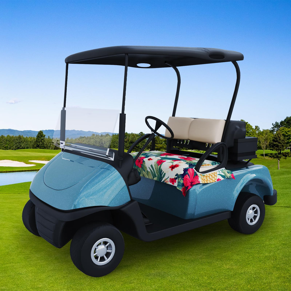 AQQA microfiber seat towel with soft touch enhances ride comfort