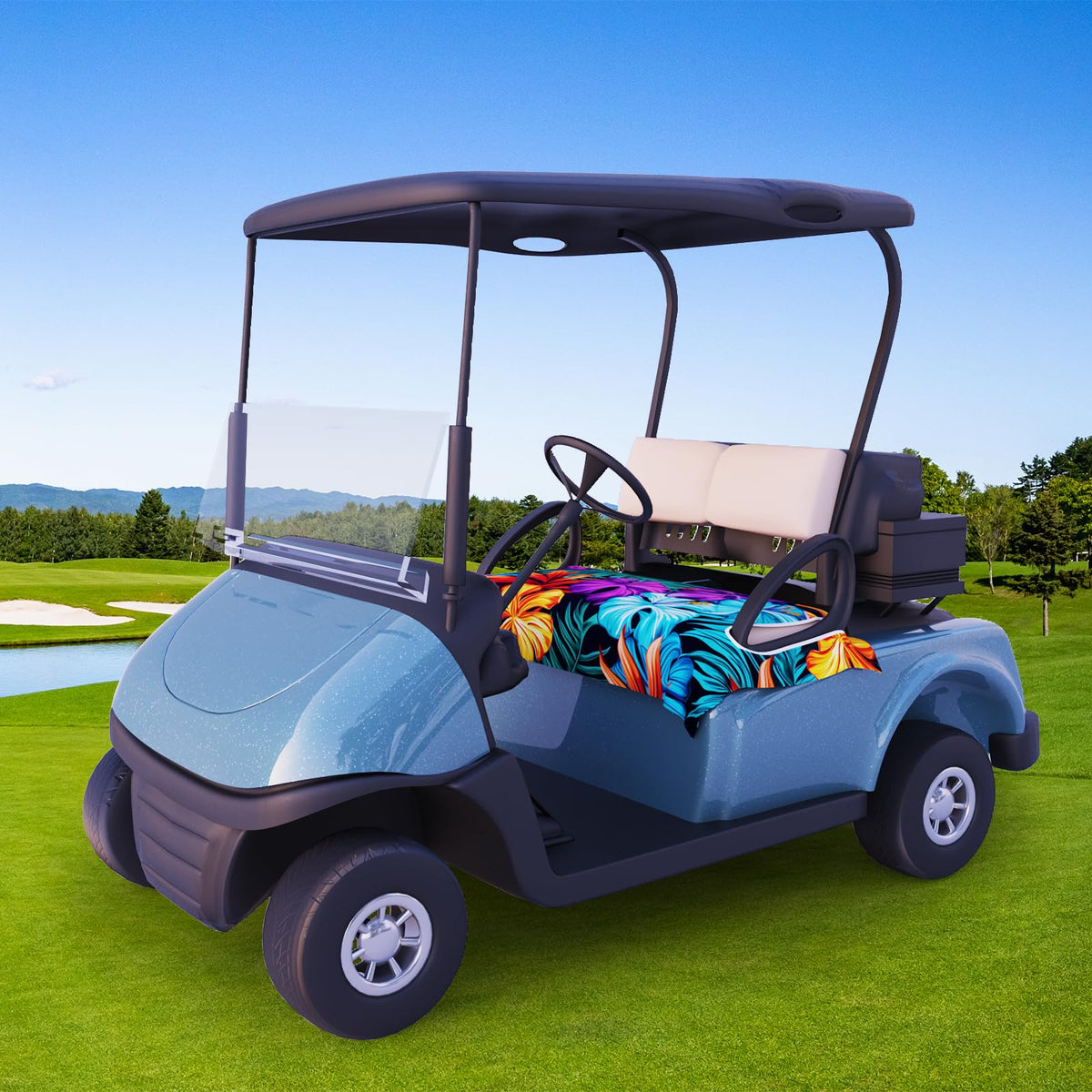 AQQA stylish interior accessory adds vibrant color to your golf cart.