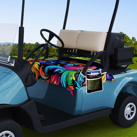 AQQA tropical feather shell microfiber fabric provides soft, durable seat protection.