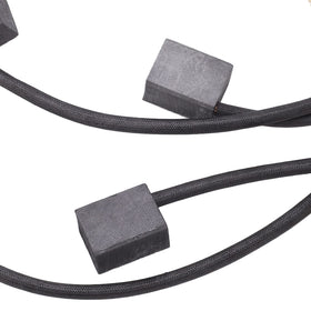 Two motor brushes with hardware included in the Aramox kit.