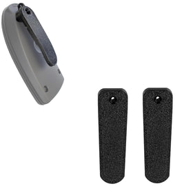 Arbemtuia remote belt clip secured to MGI Navigator for stable on-course use