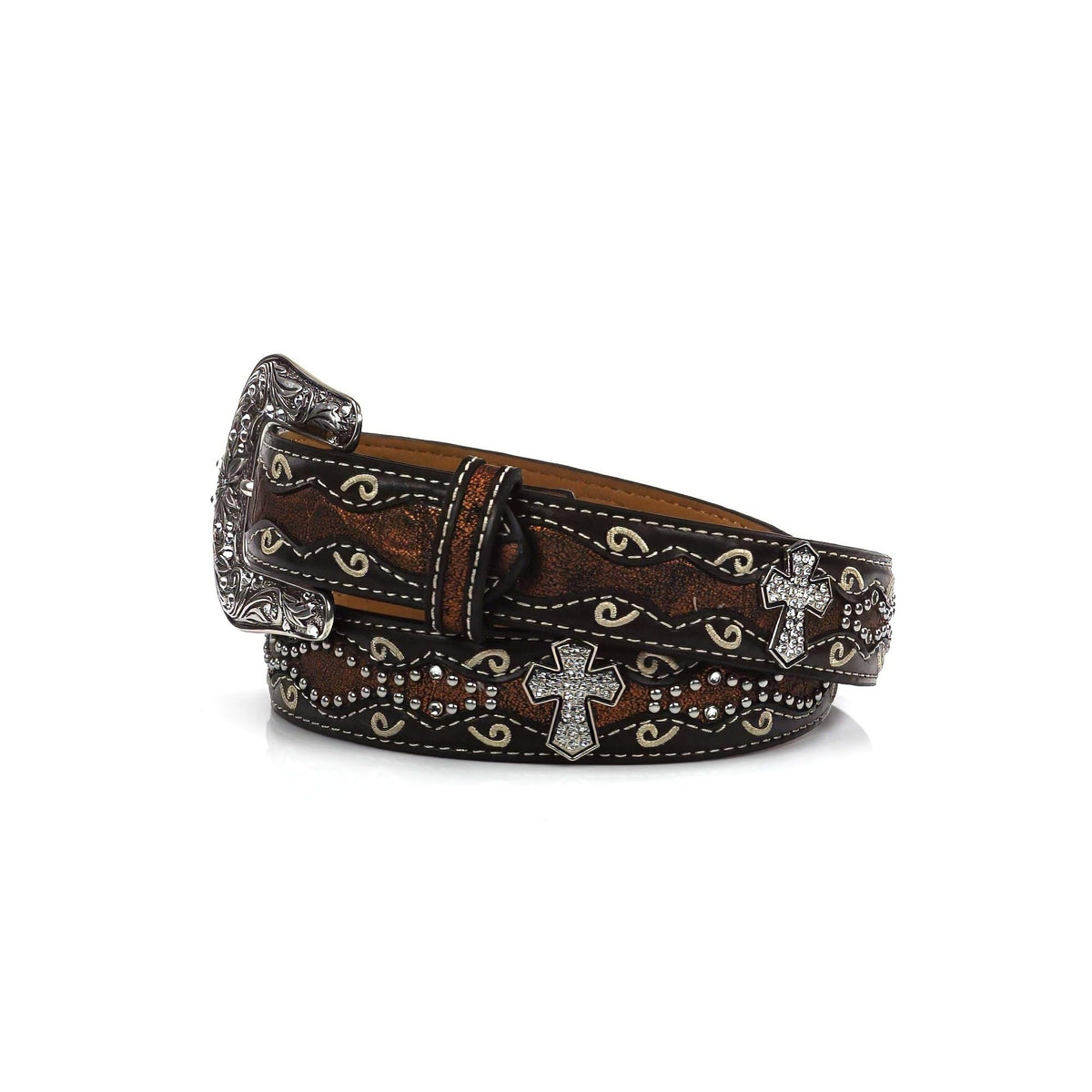 Brown leather strap from ARIAT completes casual outfits.
