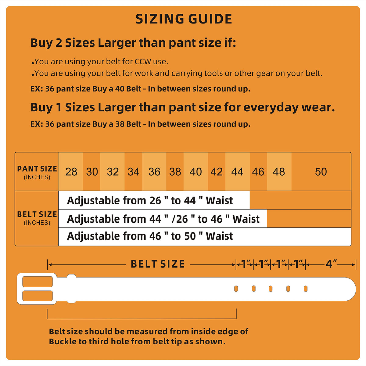 ARIMIA adjustable waist from 26 to 46 inches for versatile fits