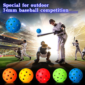 Arrowbash 10-pack practice balls in red, yellow, blue, green, orange.