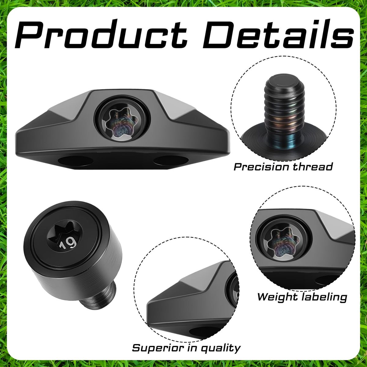 Arrowbash 19g weight inserts into head cavity for precise mass positioning