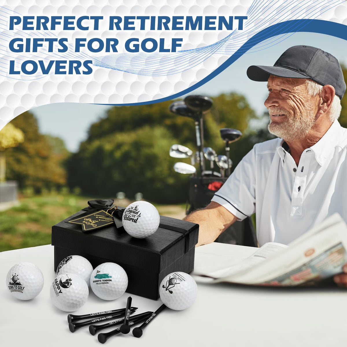 Arrowbash prints stay clear and long lasting on retirement golf balls