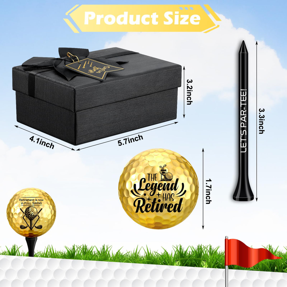 Arrowbash retirement golf balls feature witty slogans to spark smiles on the course.