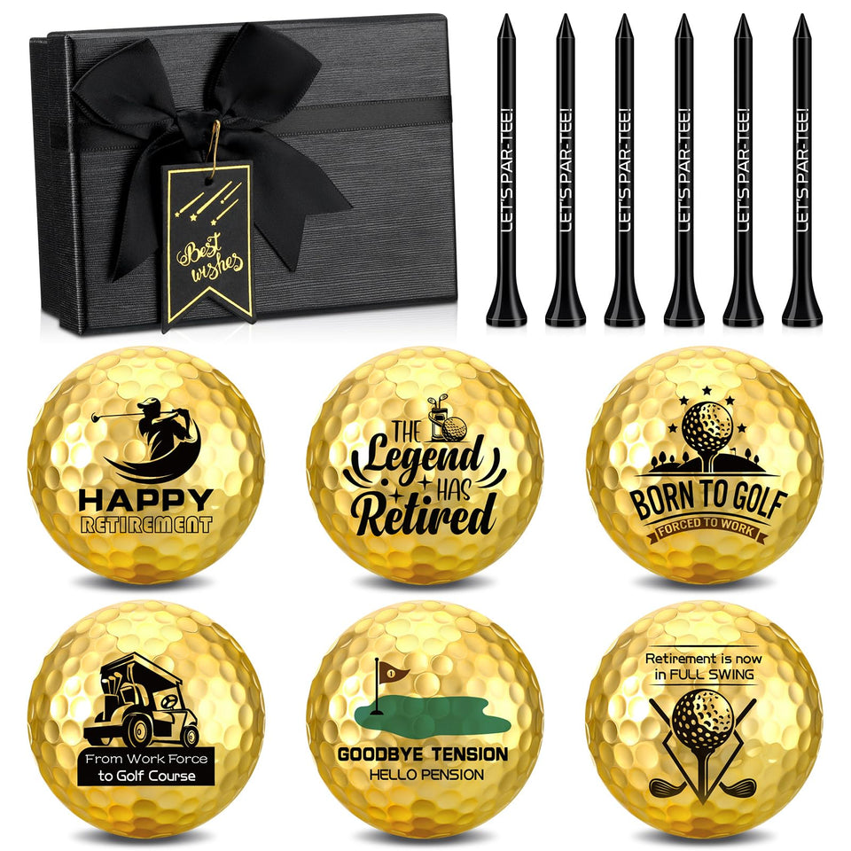 Arrowbash retirement box front showing gift-ready packaging for a golfer's celebration.