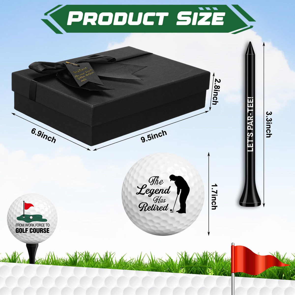 Arrowbash retirement tees 12-pack for quick on-course setup