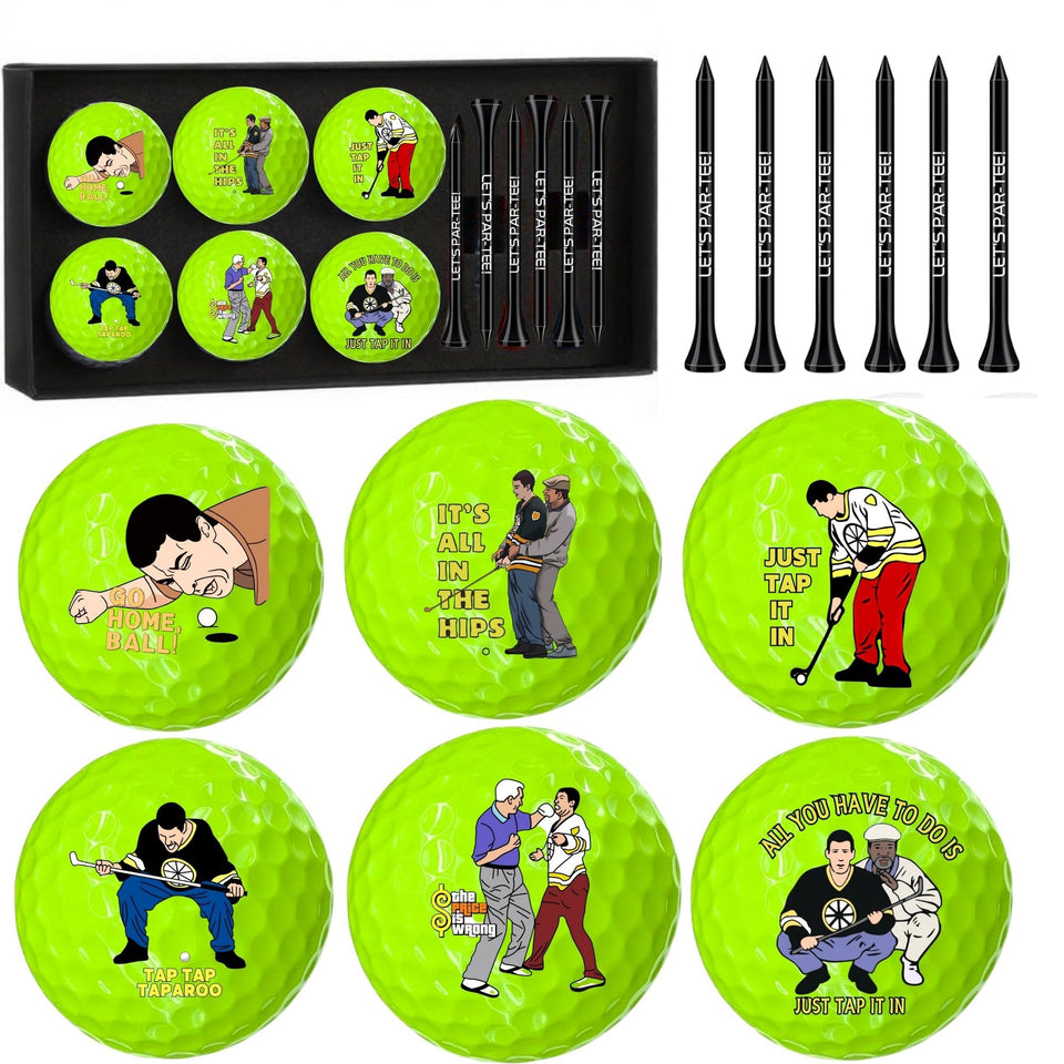 Artpreti 13-pcs funny golf balls gift set with tees for gifting and daily play