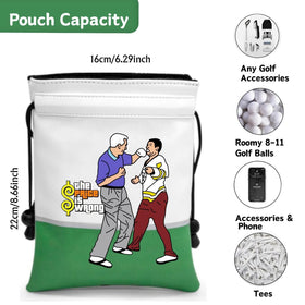 Artpreti Drawstrings Golf Pouch Bag enables quick access and protection.