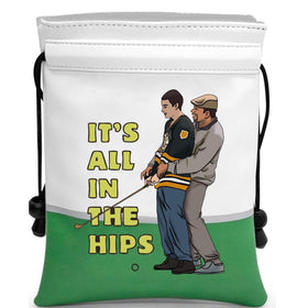 Artpreti Funny Golf Valuables Pouch front view for secure course storage.