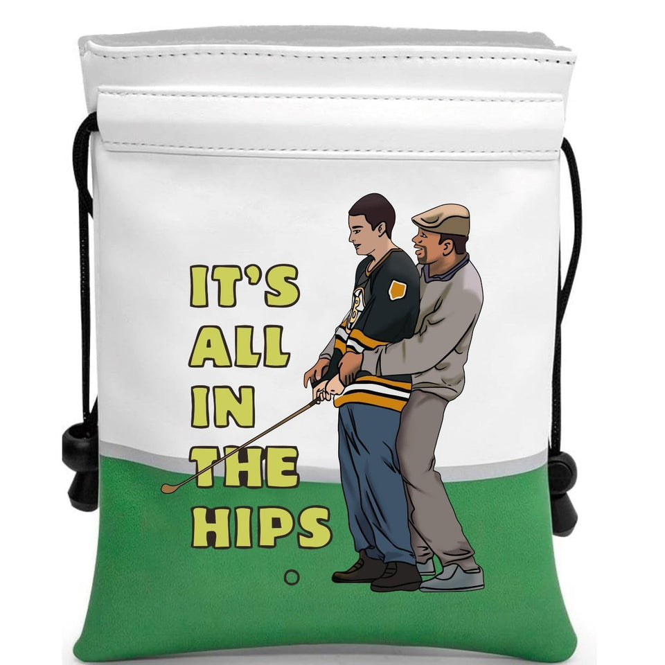 Artpreti Funny Golf Valuables Pouch front view for secure course storage.