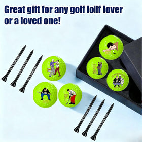 Artpreti golf balls with tees enhance visibility on course and gifting