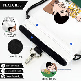 Artpreti golf pouch attaches to bag or belt for quick, on-the-go access.