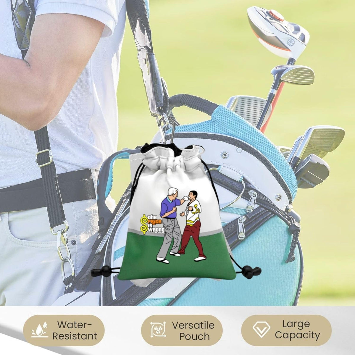Artpreti Golf Tees Pouch spacious interior for tees and markers.