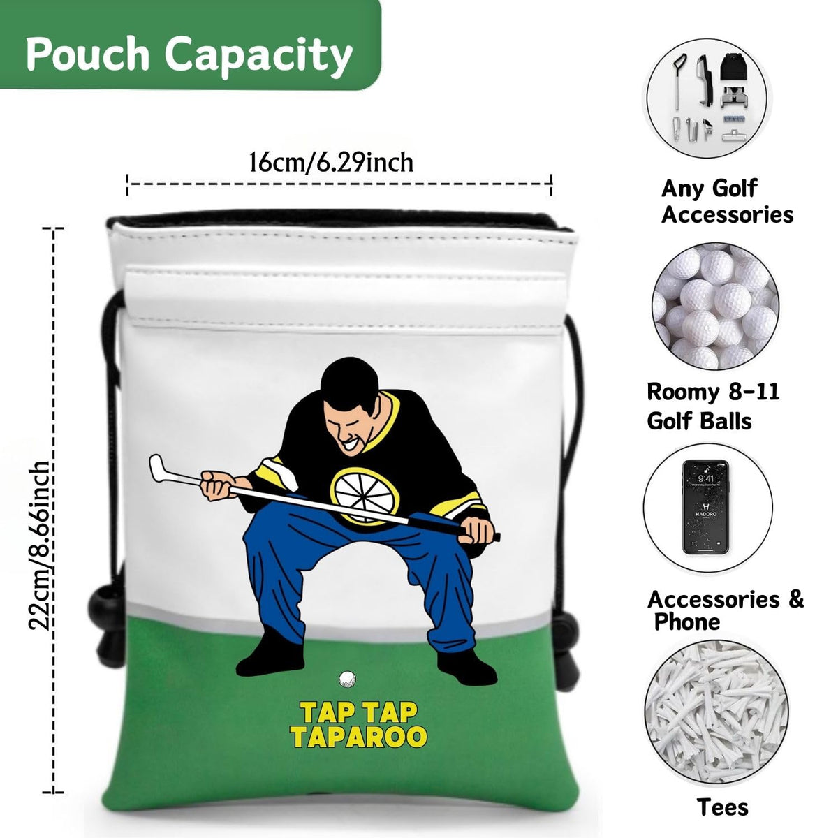 Artpreti Tap Tap Taparoo drawstring closeup with toggle lock attention
